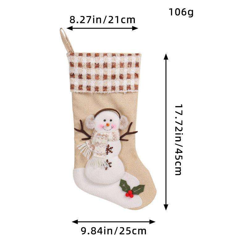 Large Christmas Socks Gift Bag–Perfect Christmas Decorations for Gifts