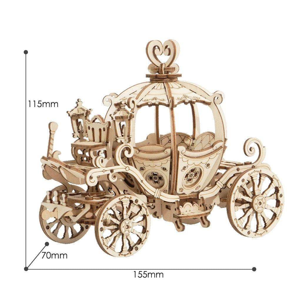 Robotime Pumpkin Cart Model – Enchanting DIY 3D Puzzle & Craft Kit