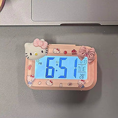 Hello Kitty Alarm Clock  - Cute Mini Kitty Cat Noctilucent Desk Clock!