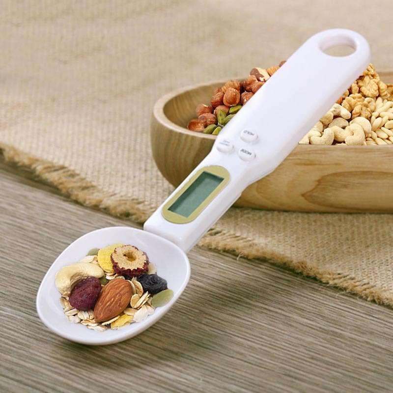 Digital Kitchen Scale with Electronic Spoon  –  Precise Measuring Tool