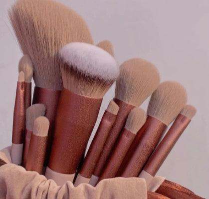 13Pcs Makeup Brush Set – Foundation, Blush, Eyeshadow & More Brushes