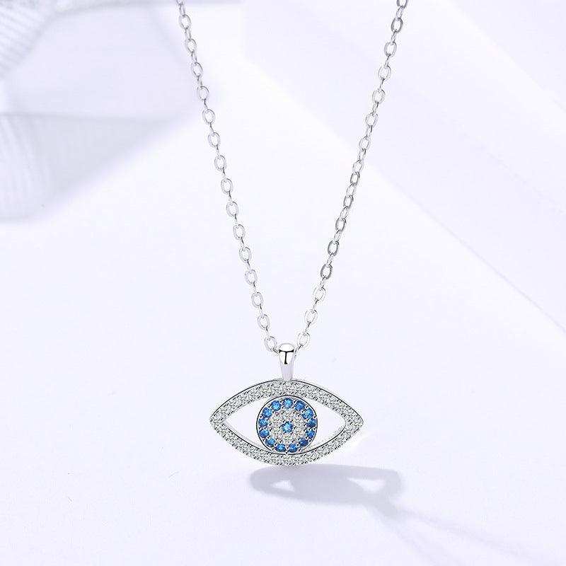 S925 Sterling Silver Demon Eye Necklace – European & American Pendant