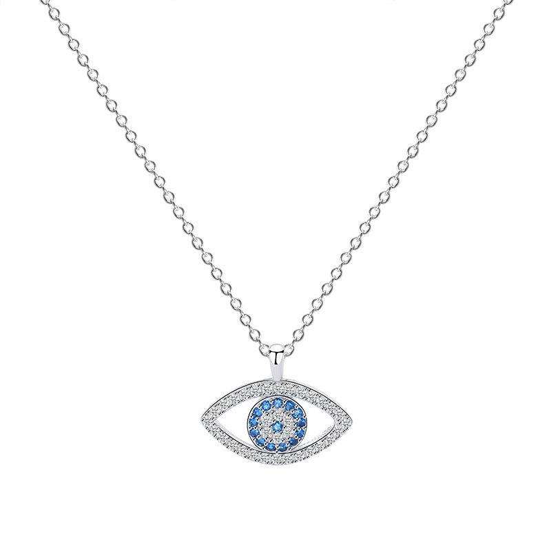 S925 Sterling Silver Demon Eye Necklace – European & American Pendant