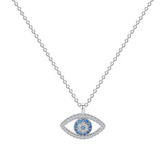 S925 Sterling Silver Demon Eye Necklace – European & American Pendant