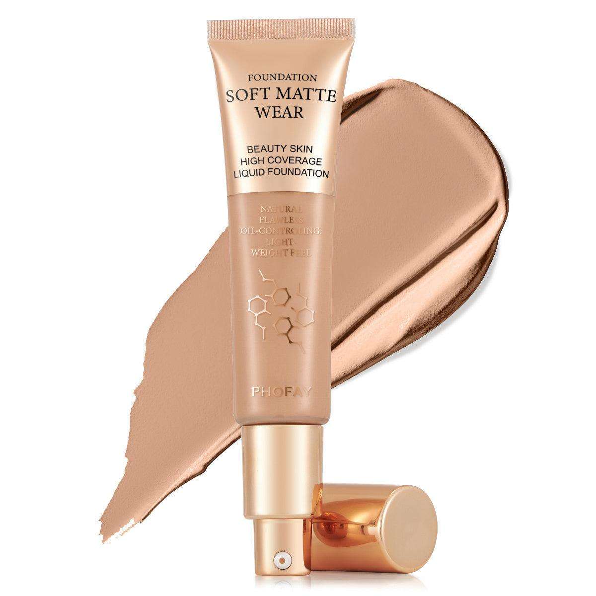 PHOFAY Full Coverage Foundation – Perfect Matte Finish & Flawless Skin