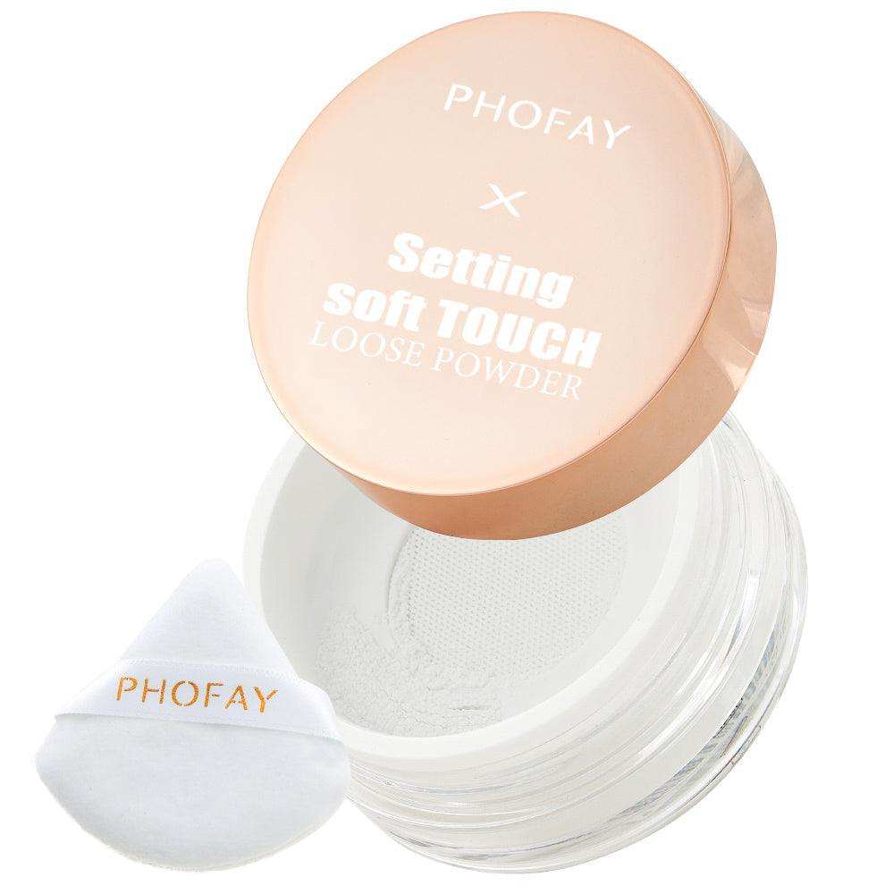 PHOFAY Setting Soft Touch Loose Powder – Light Matte Finish & Hold