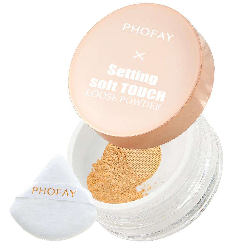 PHOFAY Setting Soft Touch Loose Powder – Light Matte Finish & Hold