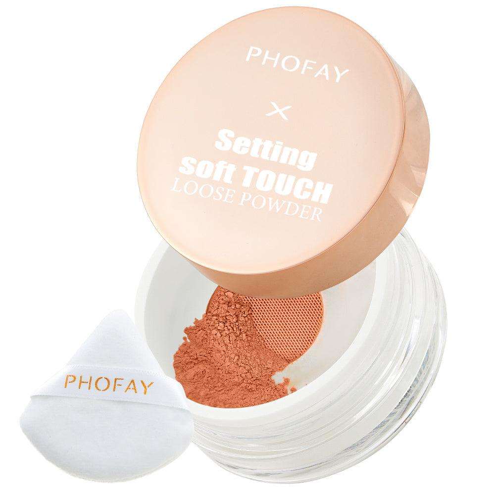 PHOFAY Setting Soft Touch Loose Powder – Light Matte Finish & Hold