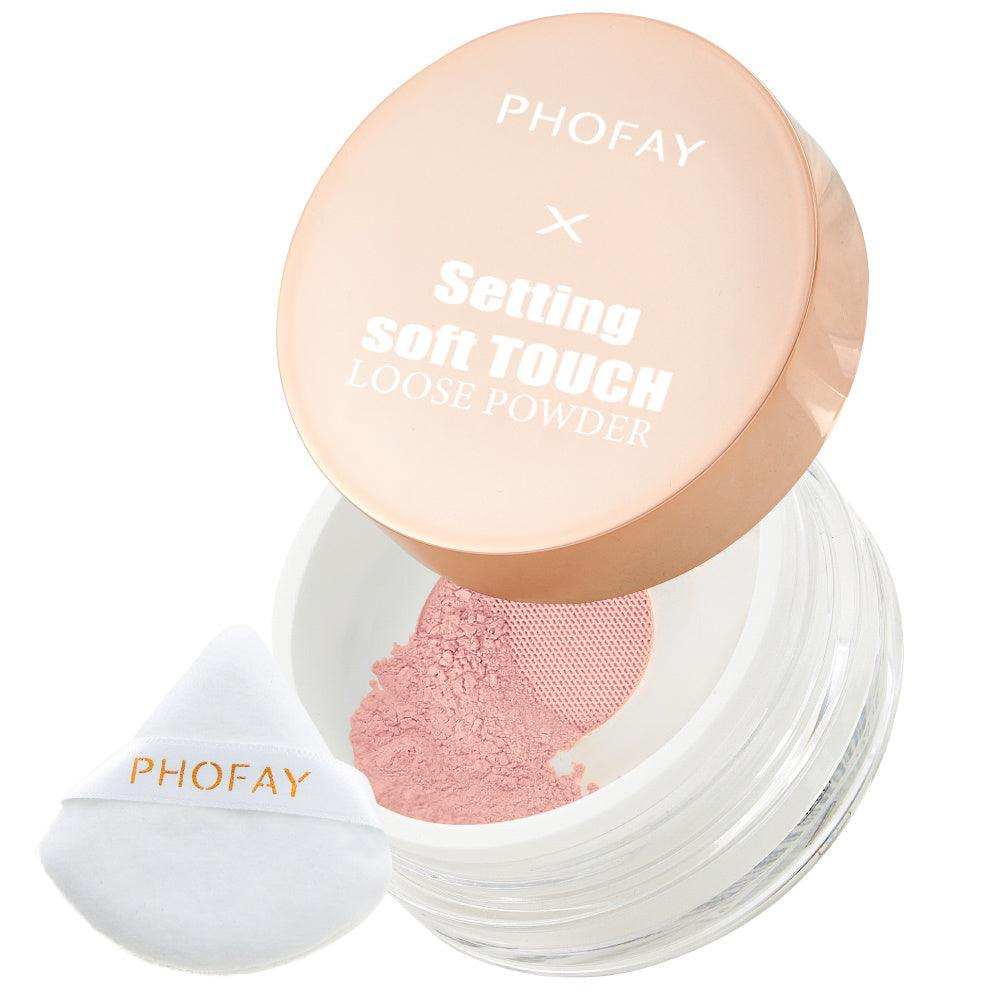 PHOFAY Setting Soft Touch Loose Powder – Light Matte Finish & Hold