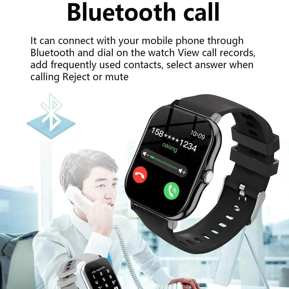 Smart Watches for Adults , Bluetooth Call, Sport,  Custom Faces Design