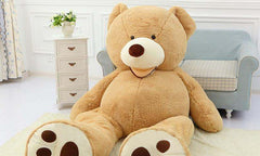 Giant Teddy Bear Plush Toy  –  Huge, Soft & Cozy with Leather Shell!