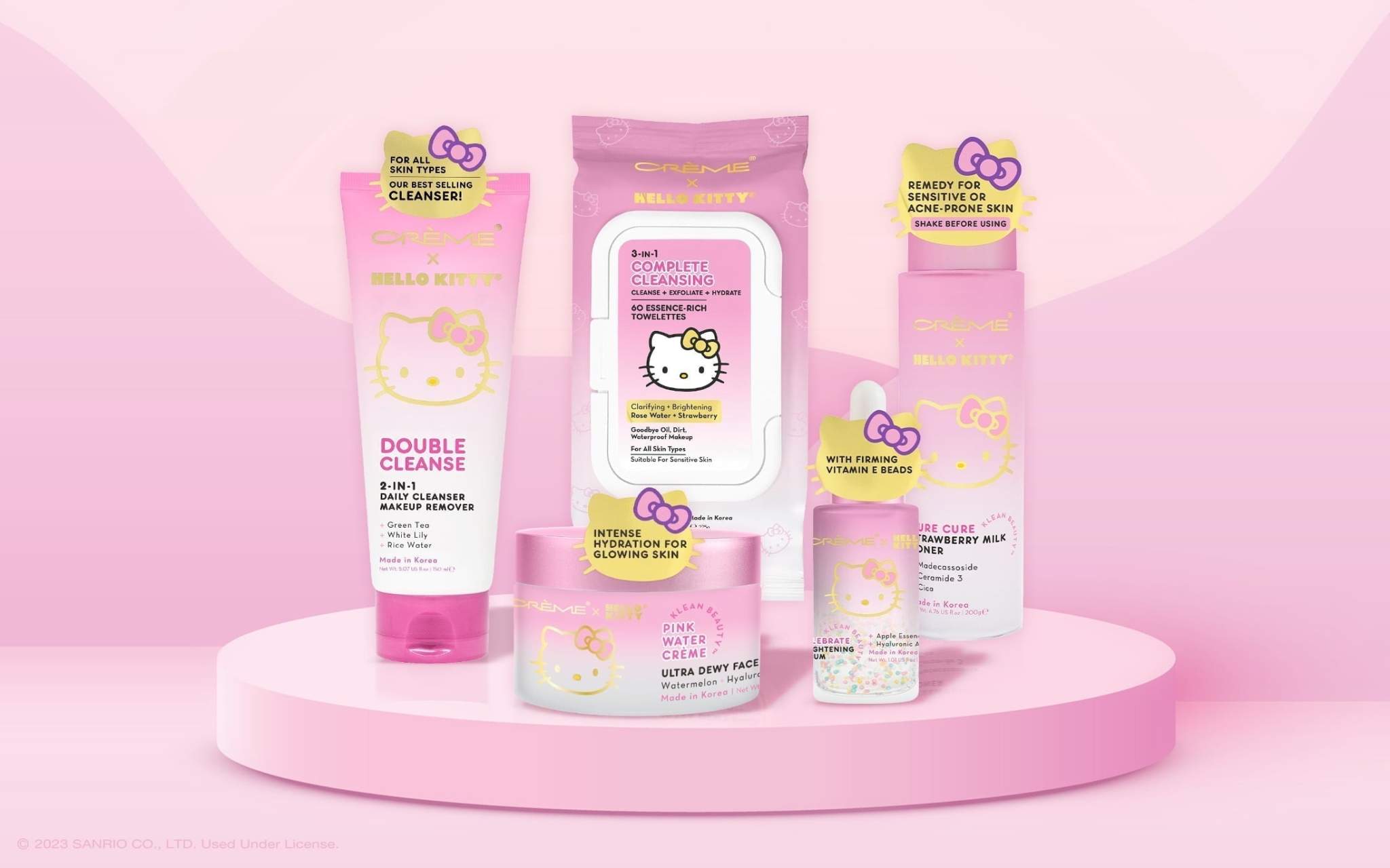 The Crème Shop Hello Kitty Ultra-Dewy Face Cream  -  Pink Water Cream