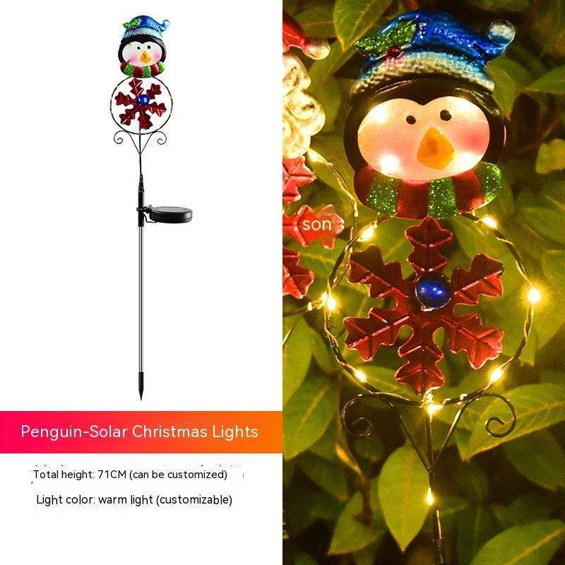 Lumière Solaire LED Bonhomme de Neige, Élan et Autres Motifs de Noël - Décoration Extérieure!