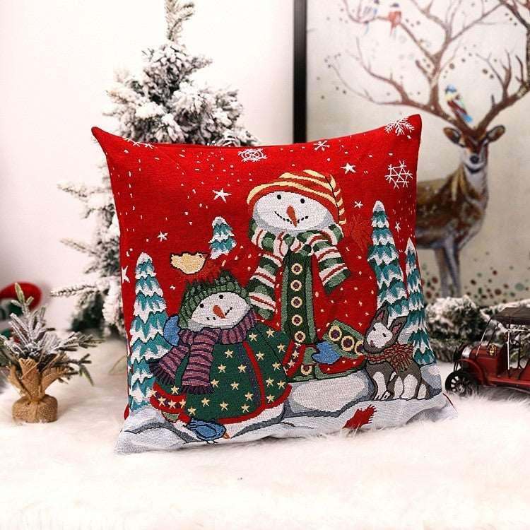 Christmas Square Pillow Cover – Perfect Home Christmas Decorations!