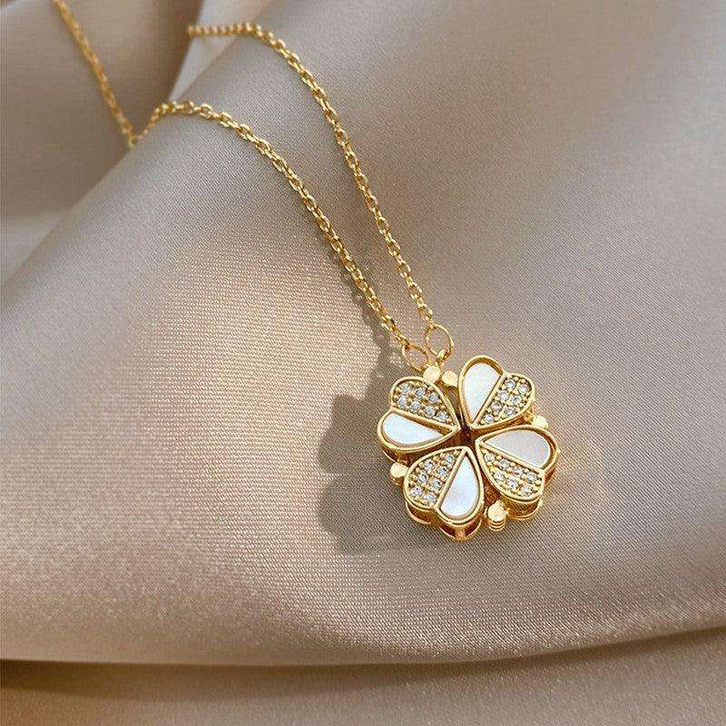 Leaf Clover Necklace Pendant