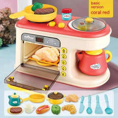 Children's Play Kitchen Toys - Simulation Kitchenware & Breakfast Set!