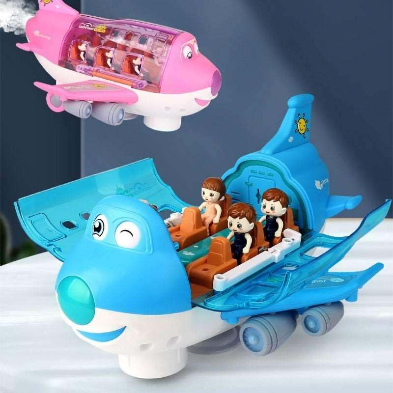 360° Rotating Electric Plane – Toddler Toy with LED Lights and Sounds!