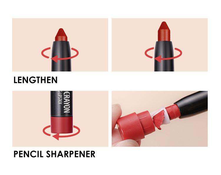 Langmanni 6 Matte Lipsticks Set  –  Glossy Lip Care for Perfect Lips !