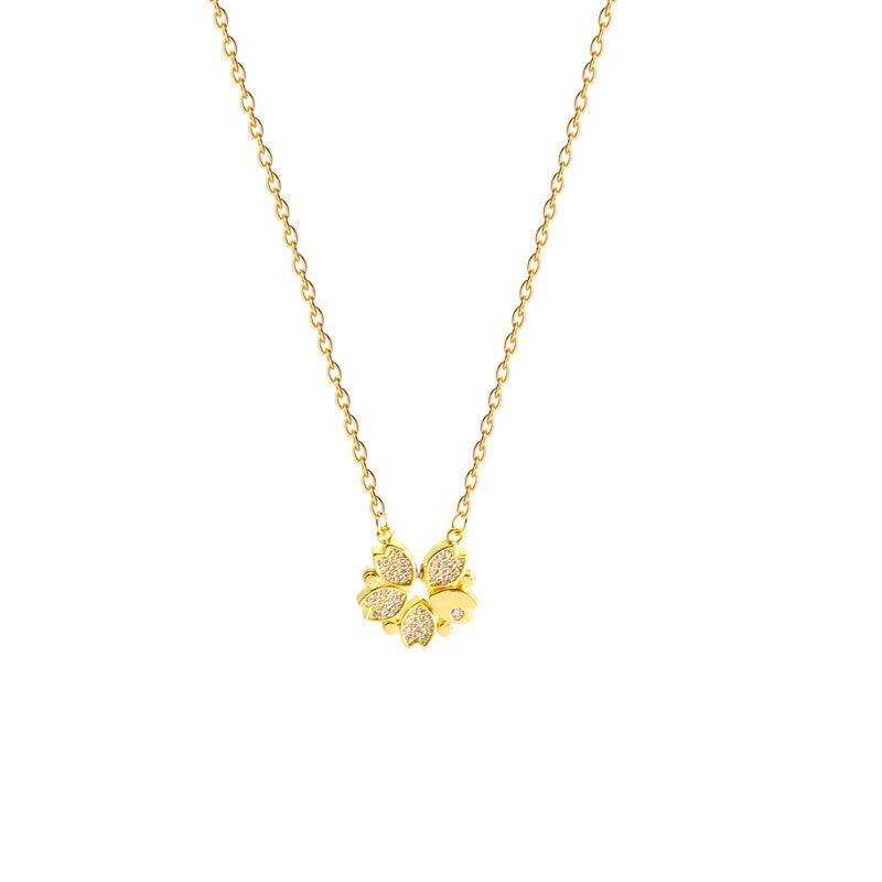 Leaf Clover Necklace Pendant