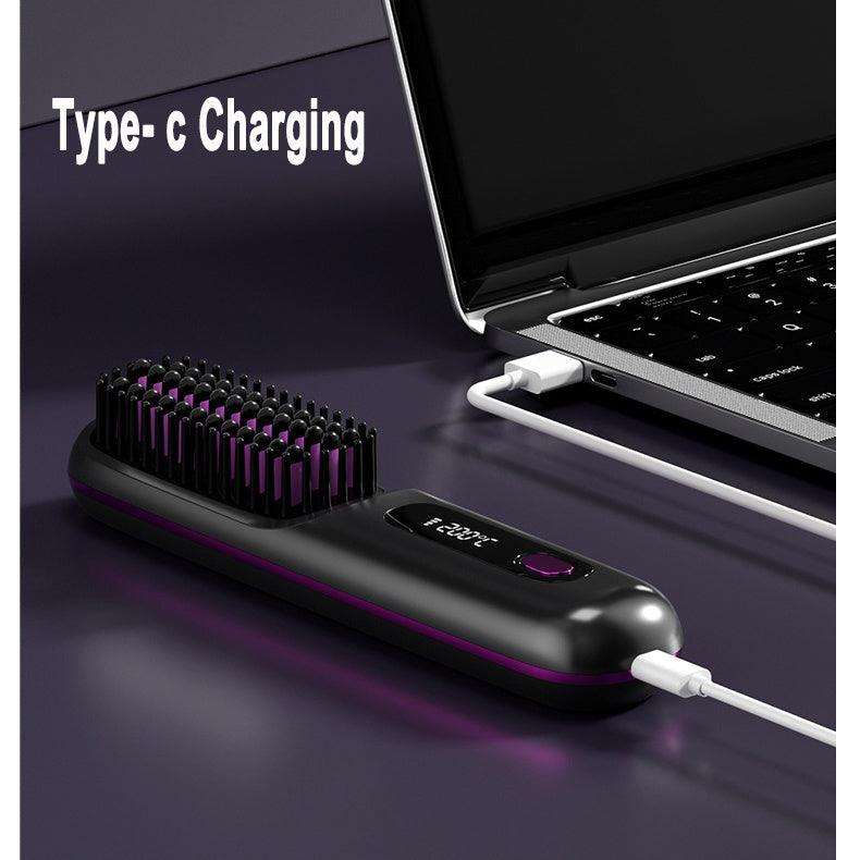 Ceramic Electric Comb LCD  -  Practical and Easy Hair Straightener !