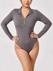 Fashion Long Sleeve Jumpsuit – Seamless Slimming Romper for Women