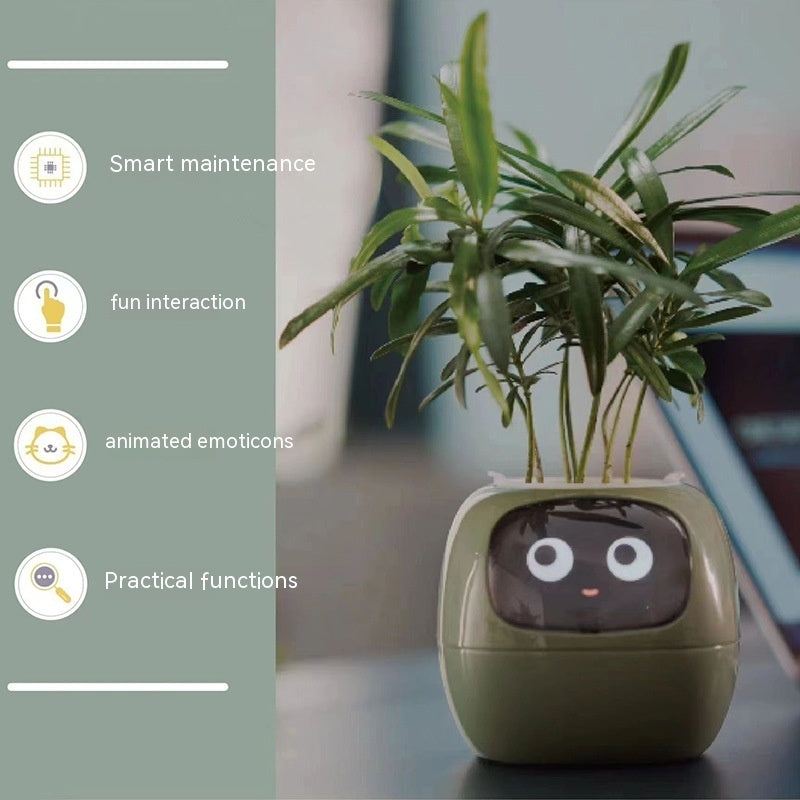 Ivy Smart Planter: 49 Expressions, 7 Sensors & AI for Easy, Fun Plant Care