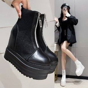 Elastic Knit Socks Boots for Women -  Stylish and Comfortable Footwear