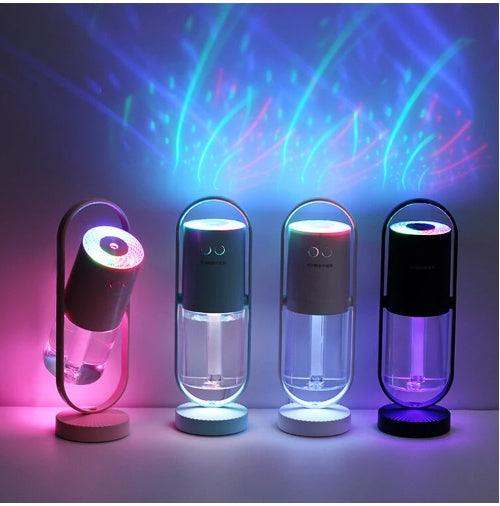 Humidificateur d'Air USB Magic Shadow avec Projection de Lumières Nocturnes!