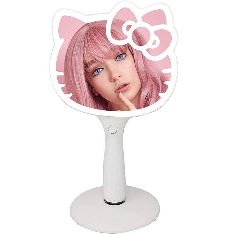 Hello Kitty LED Mirror with Standing Base  &  Adjustable Brightness