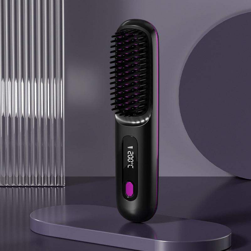 Ceramic Electric Comb LCD  -  Practical and Easy Hair Straightener !