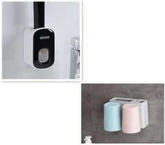 Wall-Mounted Automatic Toothpaste Dispenser with Bathroom Accessories!