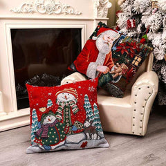 Christmas Square Pillow Cover – Perfect Home Christmas Decorations!