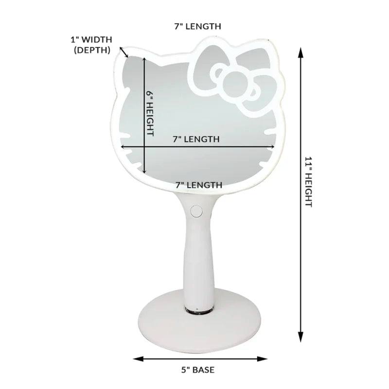 Hello Kitty LED Mirror with Standing Base  &  Adjustable Brightness