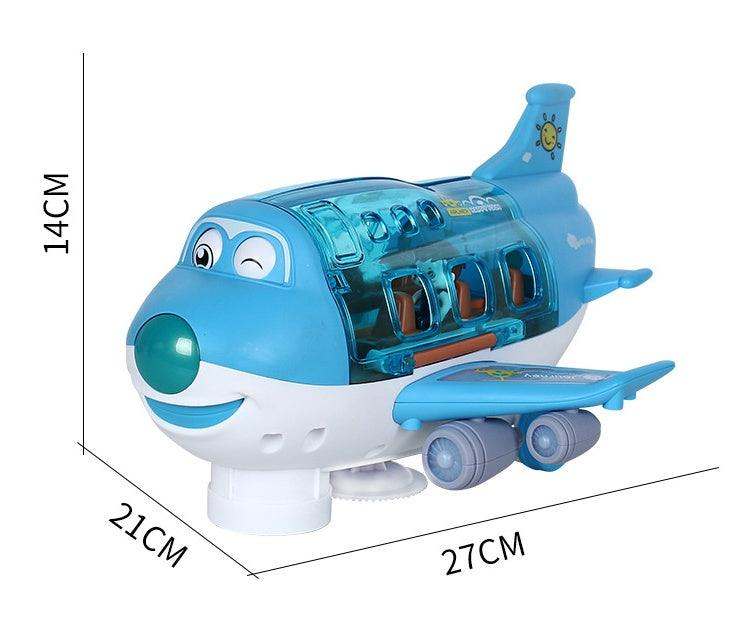 360° Rotating Electric Plane – Toddler Toy with LED Lights and Sounds!