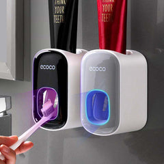 Wall-Mounted Automatic Toothpaste Dispenser with Bathroom Accessories!