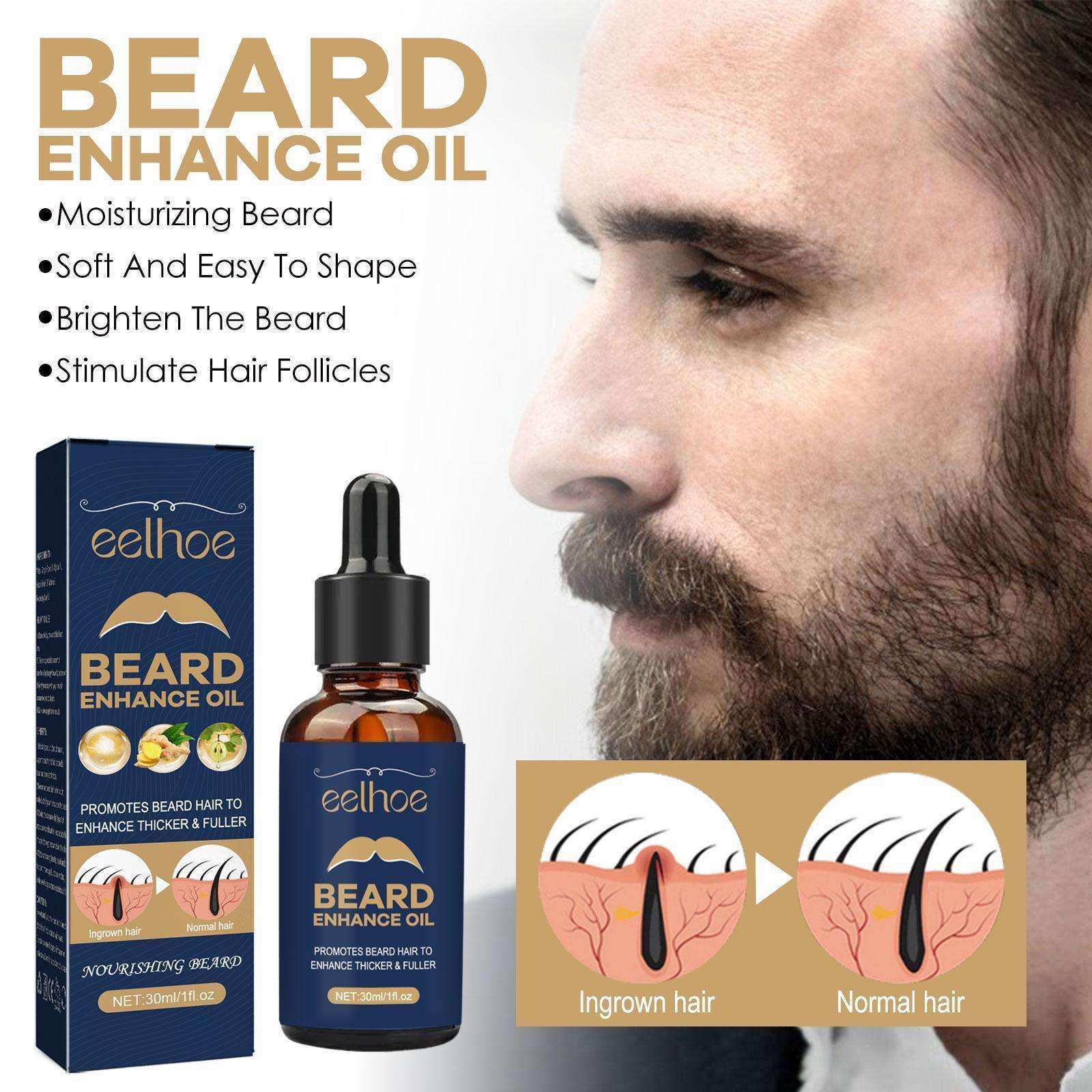 EELHOE Beard Oil - Strengthens and Nourishes Beard Roots Effectively!