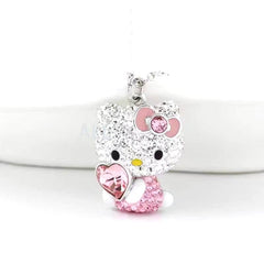 Sanrio Hello Kitty Necklace -Diamond Pendant, Cute and Elegant Jewelry