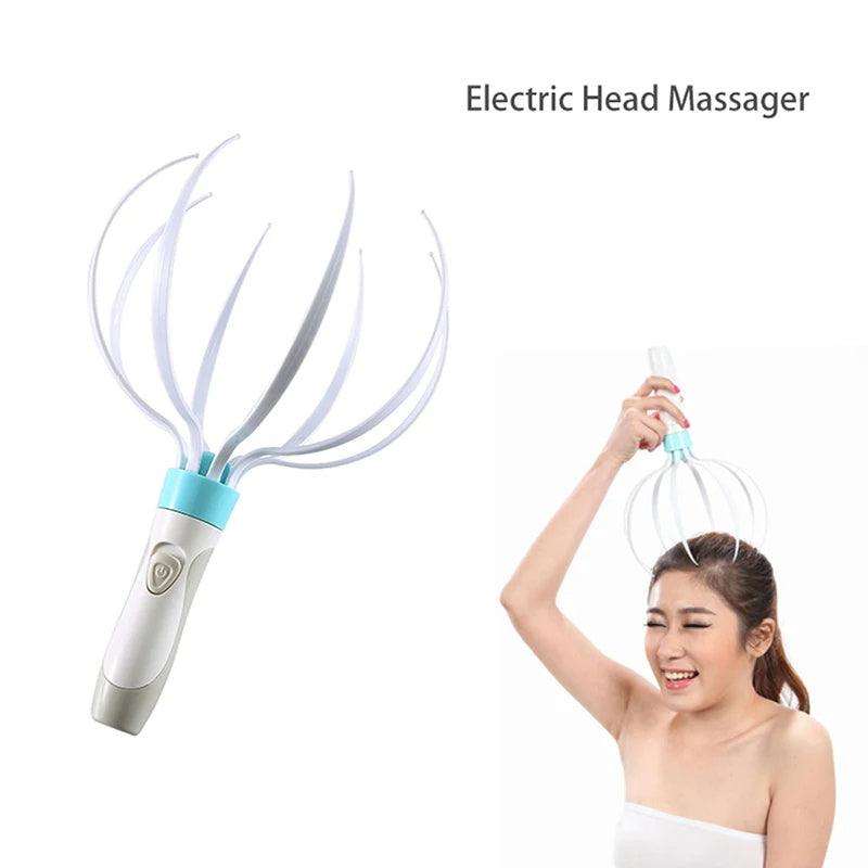 Electric Scalp Massager with Vibration  –  8 Claws for Relaxation !