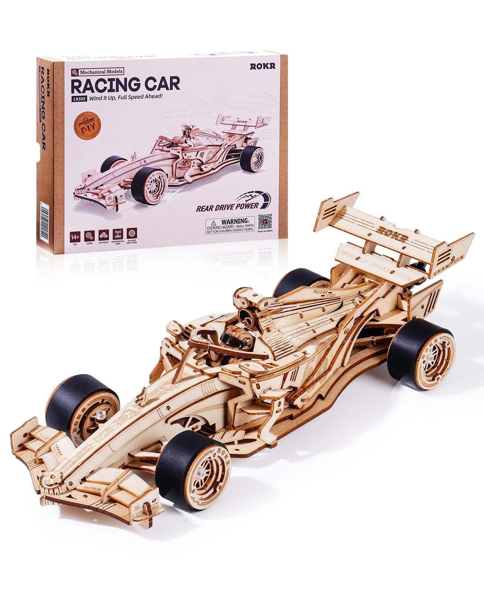 Wooden Puzzle Racing Car