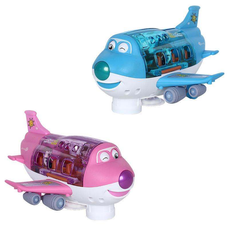 360° Rotating Electric Plane – Toddler Toy with LED Lights and Sounds!