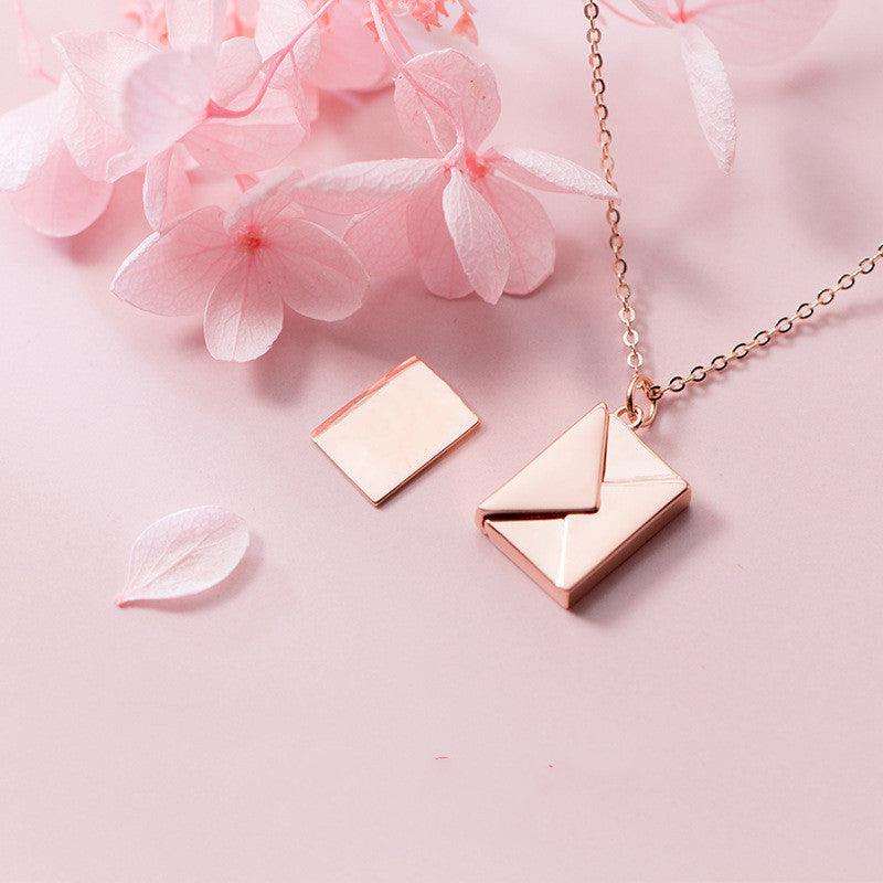 Fashion Jewelry Envelope Necklace–Perfect Lover Letter Pendant for Her