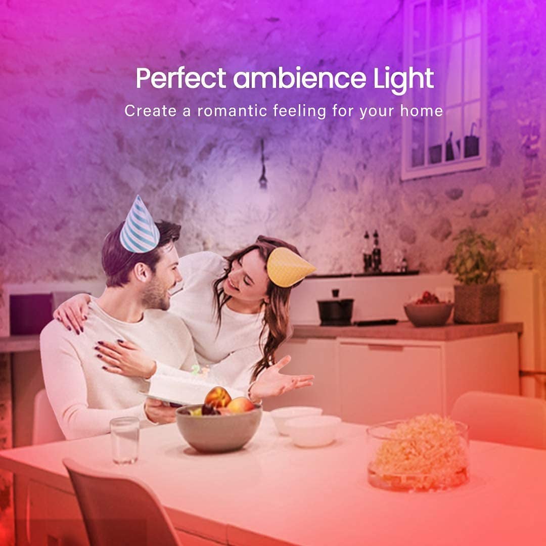 50FT LED Strip Lights, Bluetooth, Music Sync, App & Remote Control