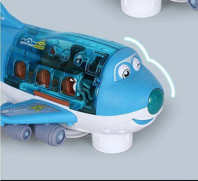 360° Rotating Electric Plane – Toddler Toy with LED Lights and Sounds!