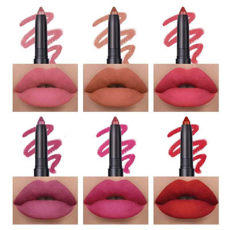 Langmanni 6 Matte Lipsticks Set  –  Glossy Lip Care for Perfect Lips !