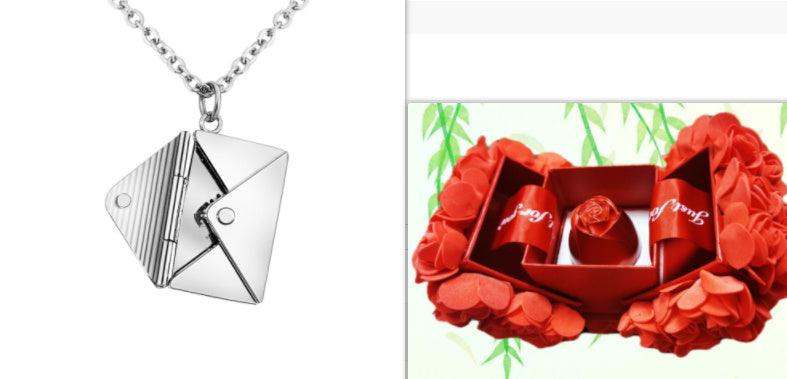 Fashion Jewelry Envelope Necklace–Perfect Lover Letter Pendant for Her