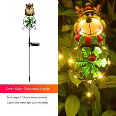 Lumière Solaire LED Bonhomme de Neige, Élan et Autres Motifs de Noël - Décoration Extérieure!