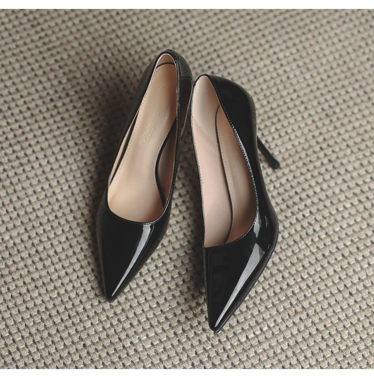 French Pointed Toe Shallow Mouth Pumps for Business and  Elegant Style