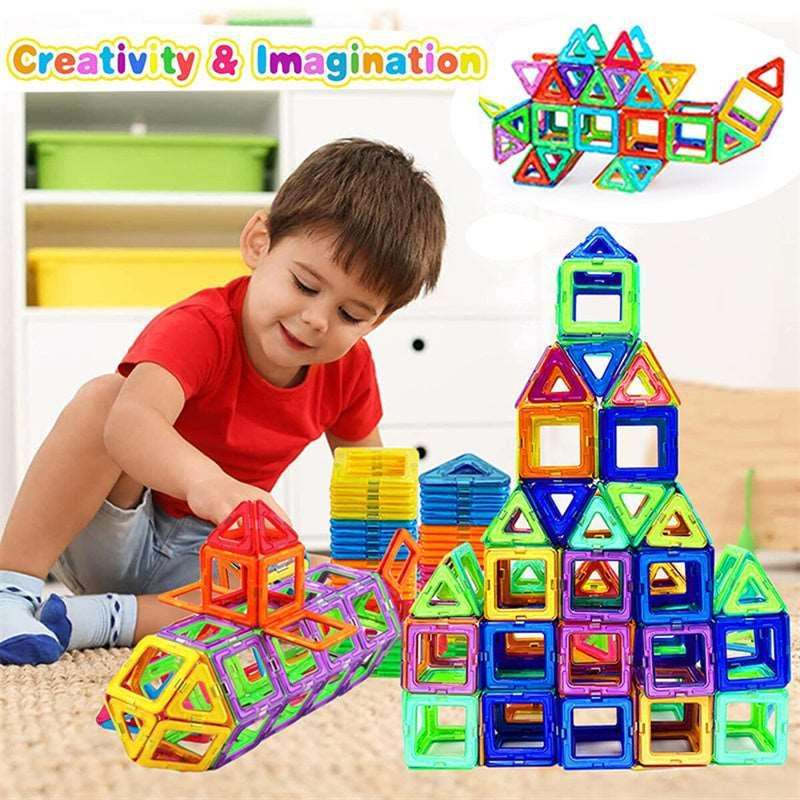 Magnetic Building Blocks for Kids – Creative DIY Construction Set Toys