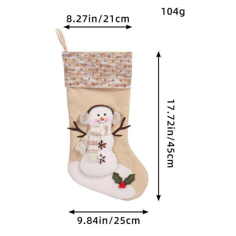 Large Christmas Socks Gift Bag–Perfect Christmas Decorations for Gifts