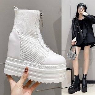 Elastic Knit Socks Boots for Women -  Stylish and Comfortable Footwear